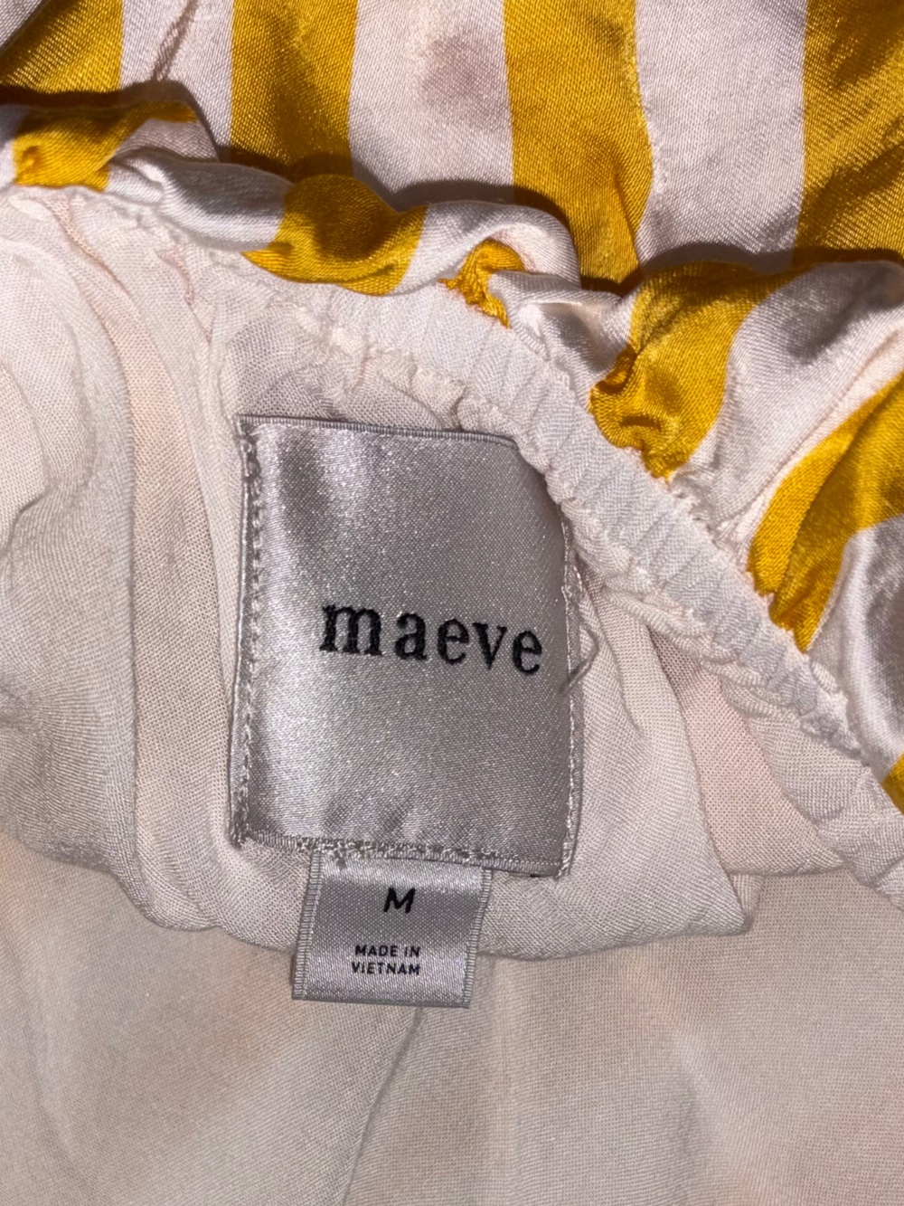 Anthropologie Yellow and White Striped Halter Bubble Tank - Picture 8 of 9